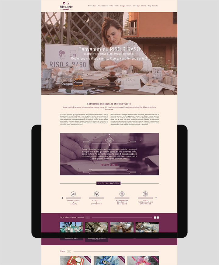 sito web riso e raso