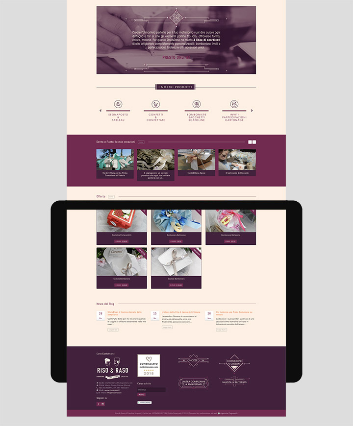 sito web riso e raso